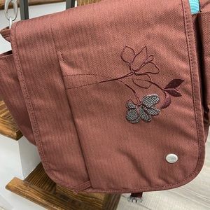Haiku burgundy  3 in 1 cross body convertible bag EUC